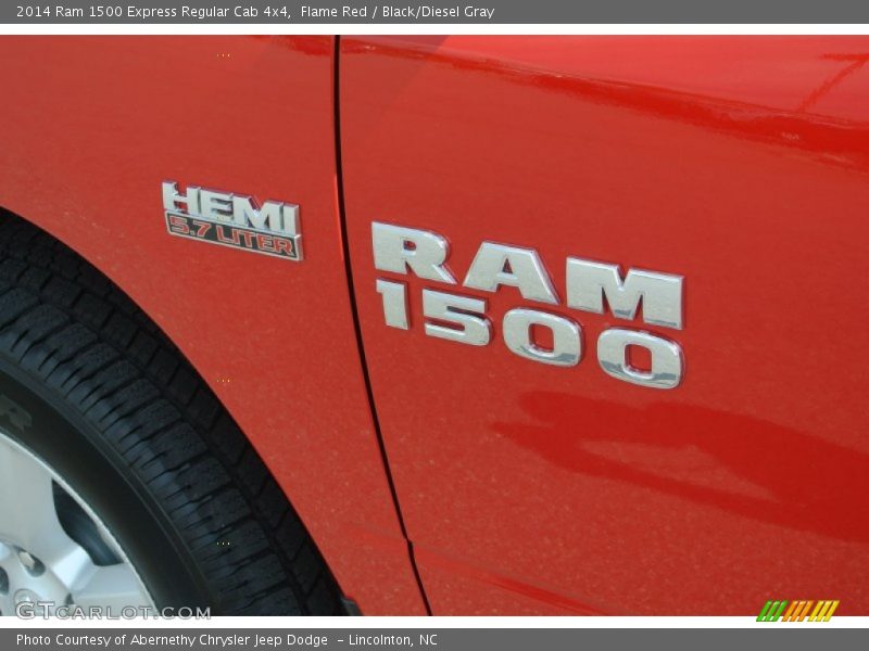 Flame Red / Black/Diesel Gray 2014 Ram 1500 Express Regular Cab 4x4