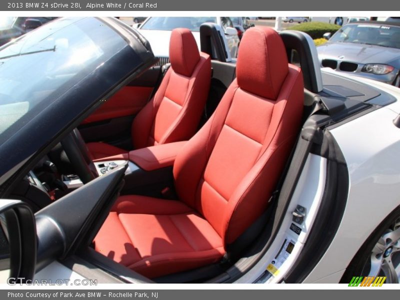 Alpine White / Coral Red 2013 BMW Z4 sDrive 28i