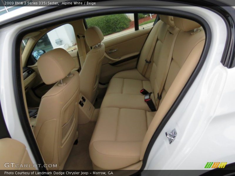 Alpine White / Beige 2009 BMW 3 Series 335i Sedan