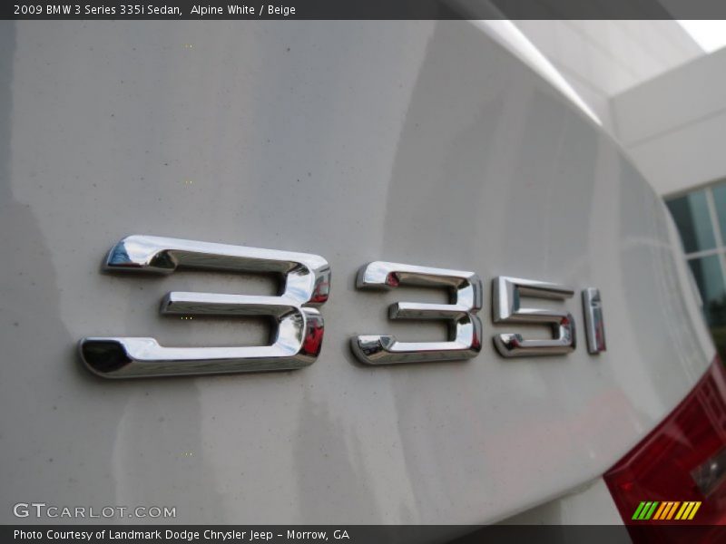 Alpine White / Beige 2009 BMW 3 Series 335i Sedan