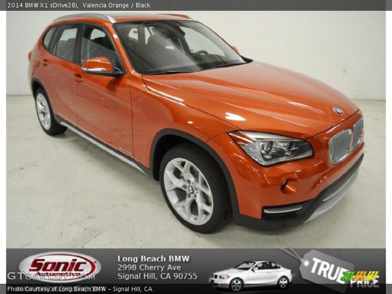 Valencia Orange / Black 2014 BMW X1 sDrive28i