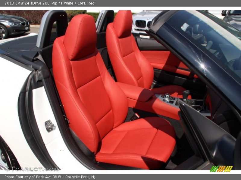 Alpine White / Coral Red 2013 BMW Z4 sDrive 28i