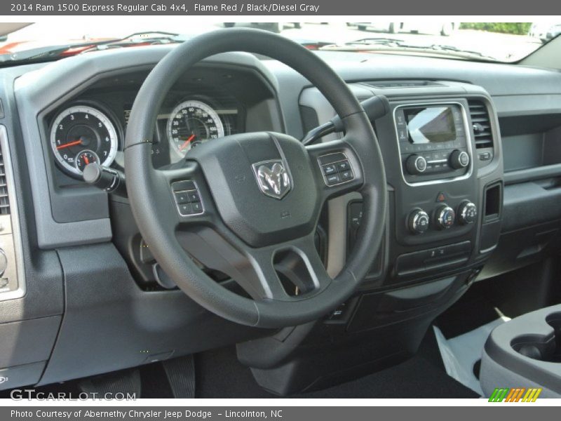 Flame Red / Black/Diesel Gray 2014 Ram 1500 Express Regular Cab 4x4