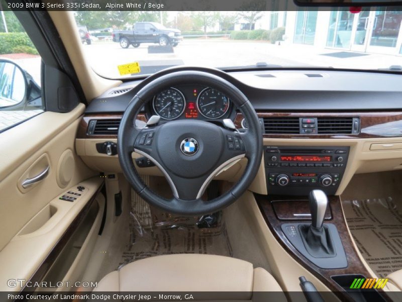 Alpine White / Beige 2009 BMW 3 Series 335i Sedan