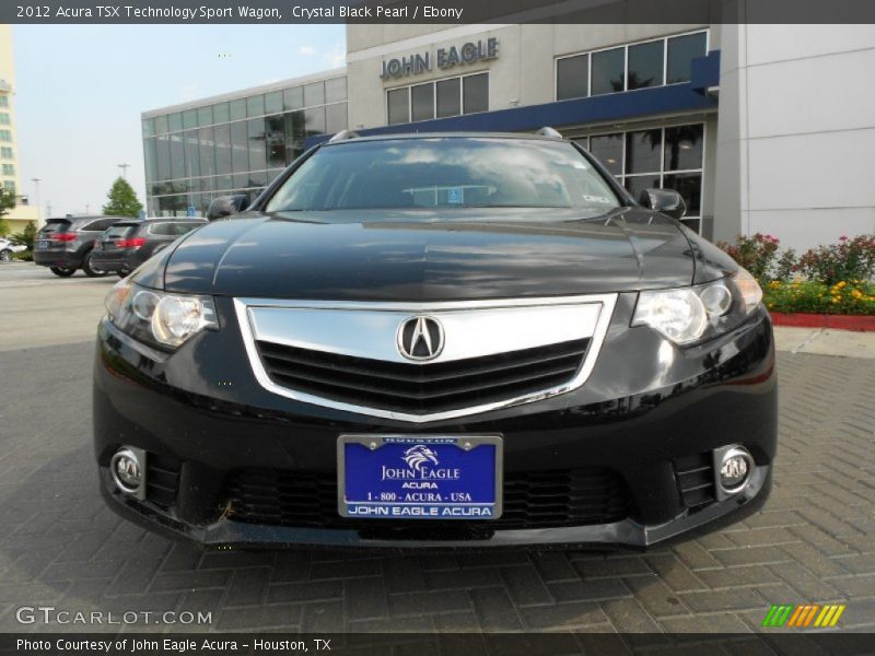 Crystal Black Pearl / Ebony 2012 Acura TSX Technology Sport Wagon