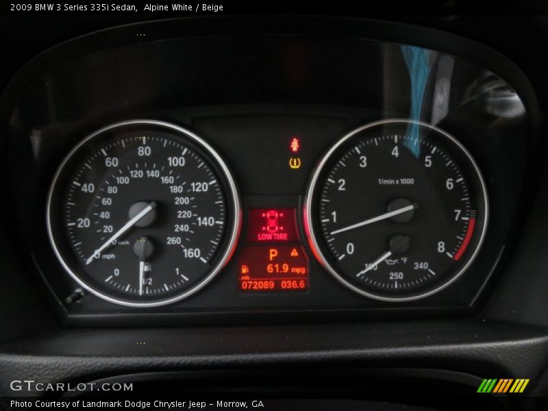 Alpine White / Beige 2009 BMW 3 Series 335i Sedan