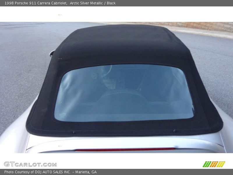 Arctic Silver Metallic / Black 1998 Porsche 911 Carrera Cabriolet