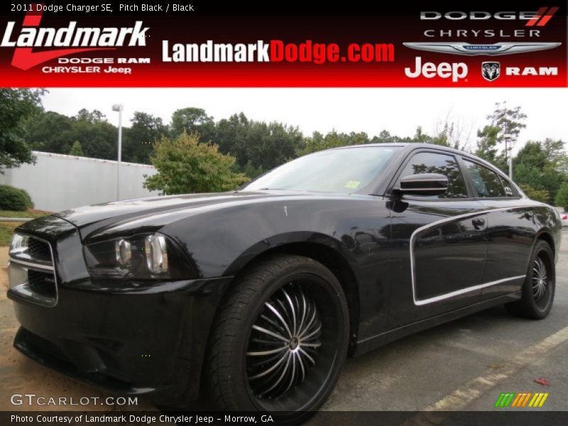 Pitch Black / Black 2011 Dodge Charger SE