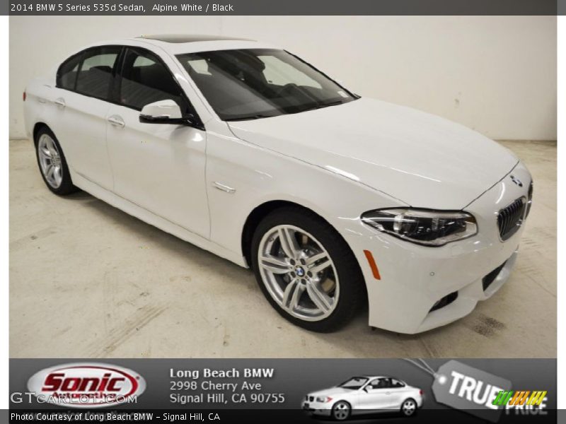 Alpine White / Black 2014 BMW 5 Series 535d Sedan