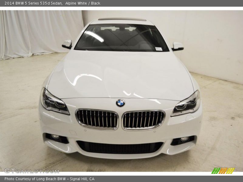 Alpine White / Black 2014 BMW 5 Series 535d Sedan