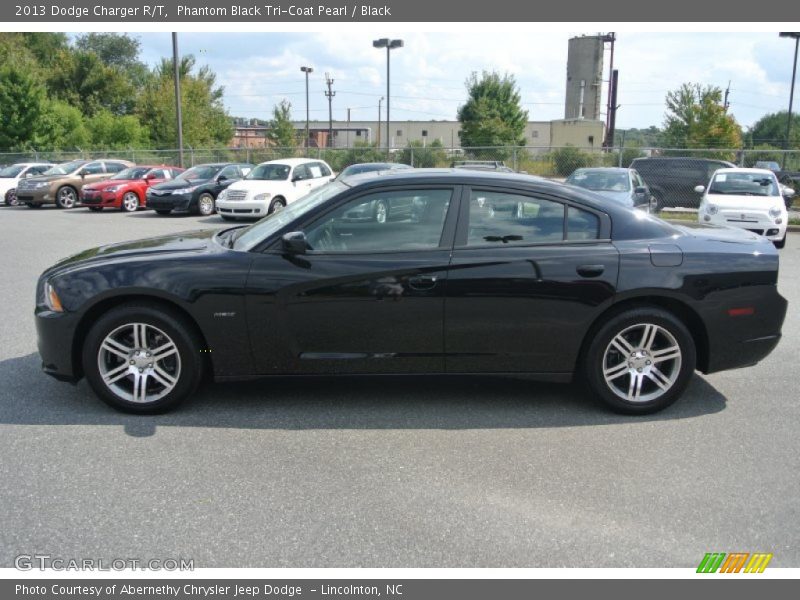 Phantom Black Tri-Coat Pearl / Black 2013 Dodge Charger R/T