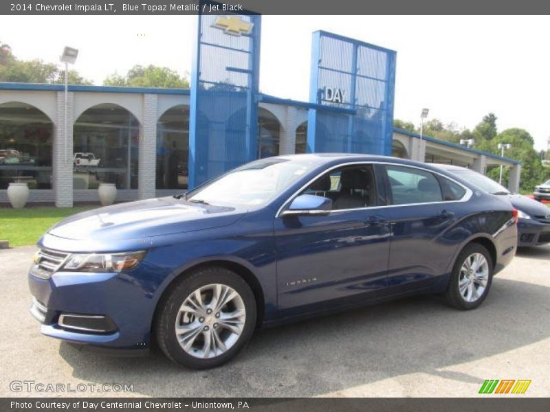 Blue Topaz Metallic / Jet Black 2014 Chevrolet Impala LT