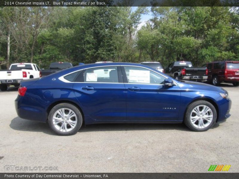Blue Topaz Metallic / Jet Black 2014 Chevrolet Impala LT