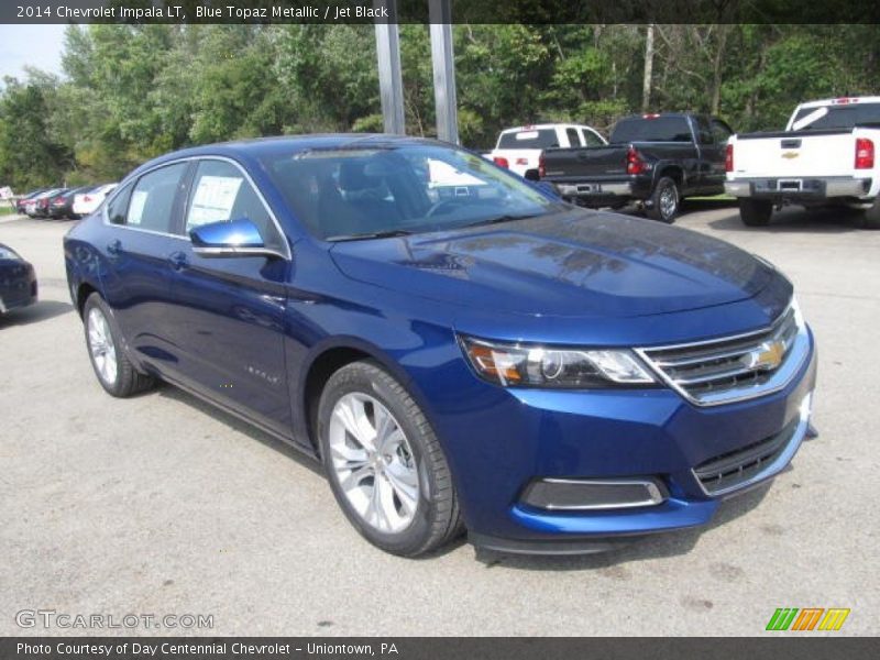 Blue Topaz Metallic / Jet Black 2014 Chevrolet Impala LT