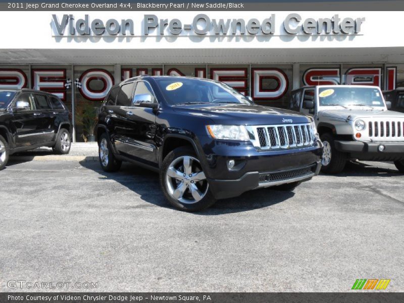 Blackberry Pearl / New Saddle/Black 2011 Jeep Grand Cherokee Overland 4x4