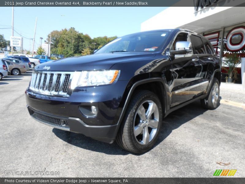 Blackberry Pearl / New Saddle/Black 2011 Jeep Grand Cherokee Overland 4x4