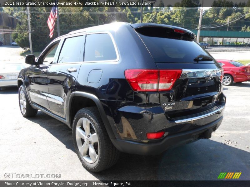 Blackberry Pearl / New Saddle/Black 2011 Jeep Grand Cherokee Overland 4x4