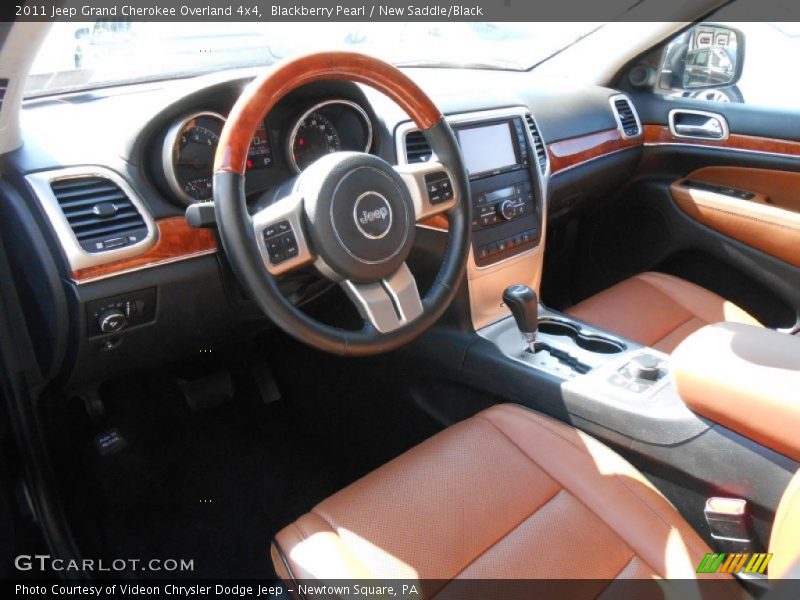 Blackberry Pearl / New Saddle/Black 2011 Jeep Grand Cherokee Overland 4x4