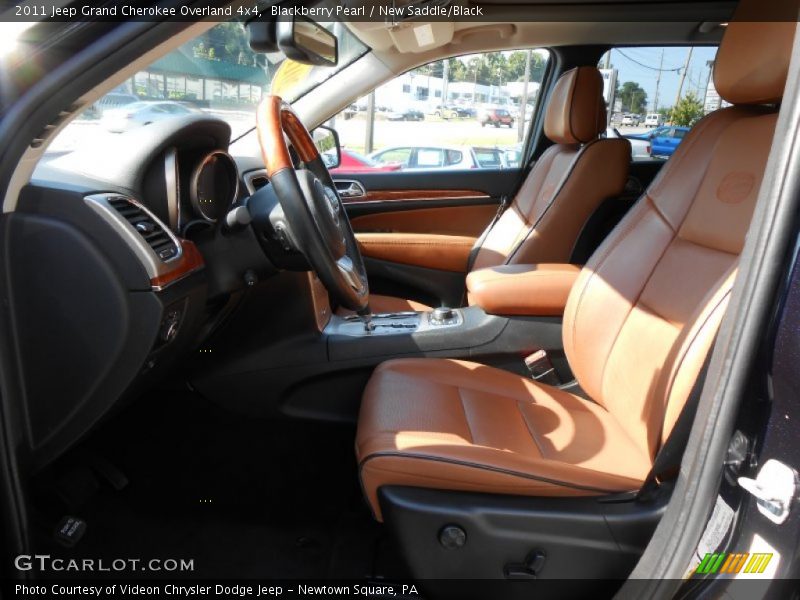 Blackberry Pearl / New Saddle/Black 2011 Jeep Grand Cherokee Overland 4x4