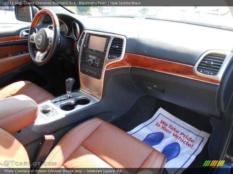 Blackberry Pearl / New Saddle/Black 2011 Jeep Grand Cherokee Overland 4x4