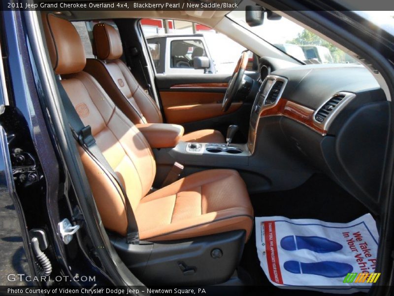 Blackberry Pearl / New Saddle/Black 2011 Jeep Grand Cherokee Overland 4x4