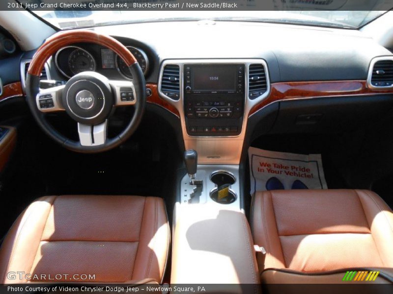 Blackberry Pearl / New Saddle/Black 2011 Jeep Grand Cherokee Overland 4x4