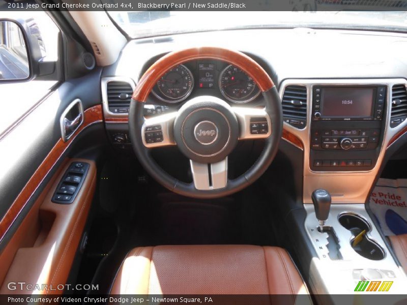 Blackberry Pearl / New Saddle/Black 2011 Jeep Grand Cherokee Overland 4x4