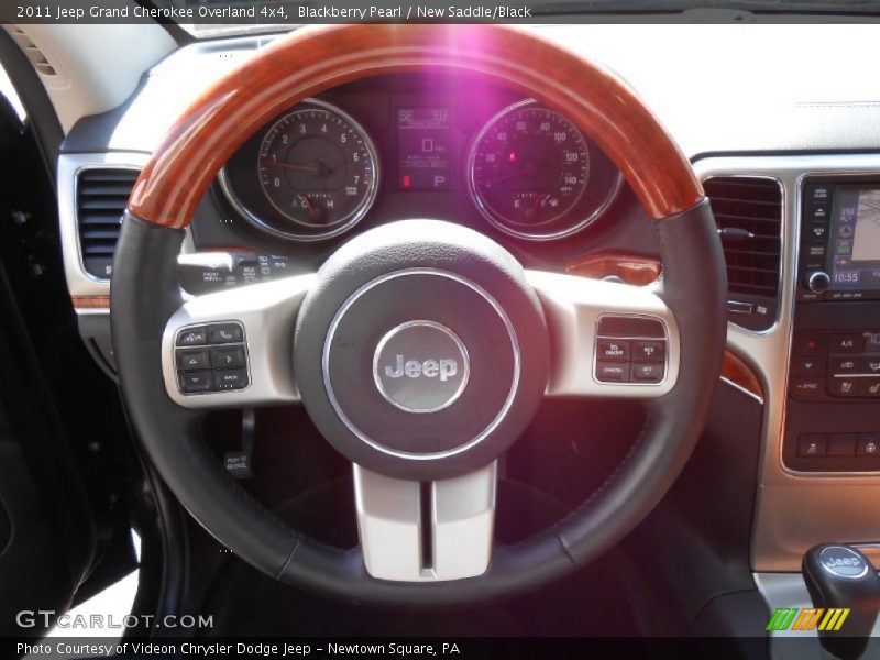 Blackberry Pearl / New Saddle/Black 2011 Jeep Grand Cherokee Overland 4x4