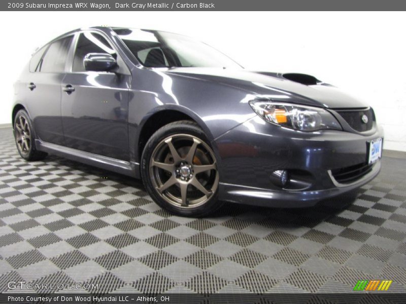 Dark Gray Metallic / Carbon Black 2009 Subaru Impreza WRX Wagon