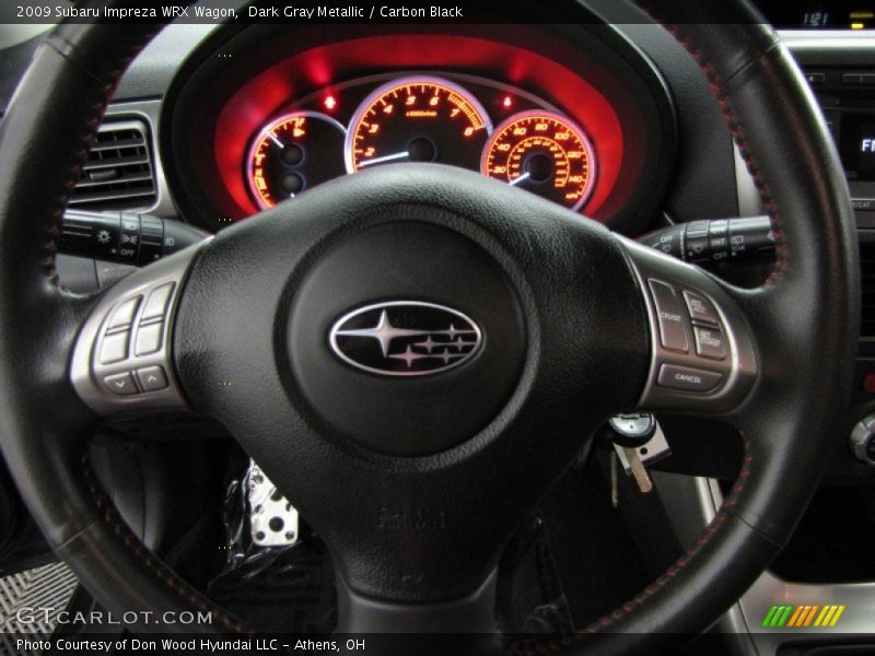 Dark Gray Metallic / Carbon Black 2009 Subaru Impreza WRX Wagon