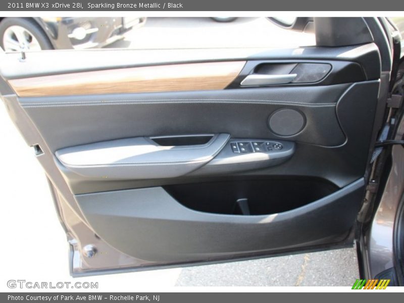 Sparkling Bronze Metallic / Black 2011 BMW X3 xDrive 28i