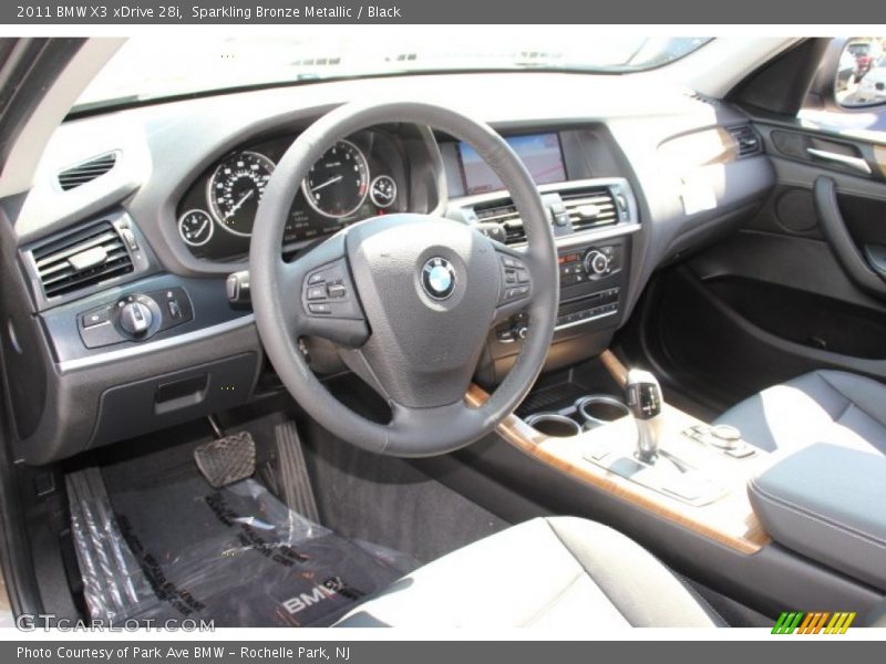 Sparkling Bronze Metallic / Black 2011 BMW X3 xDrive 28i
