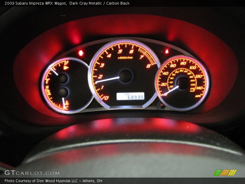 Dark Gray Metallic / Carbon Black 2009 Subaru Impreza WRX Wagon