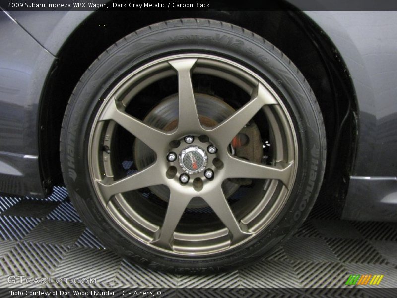 Dark Gray Metallic / Carbon Black 2009 Subaru Impreza WRX Wagon