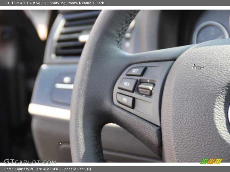 Sparkling Bronze Metallic / Black 2011 BMW X3 xDrive 28i