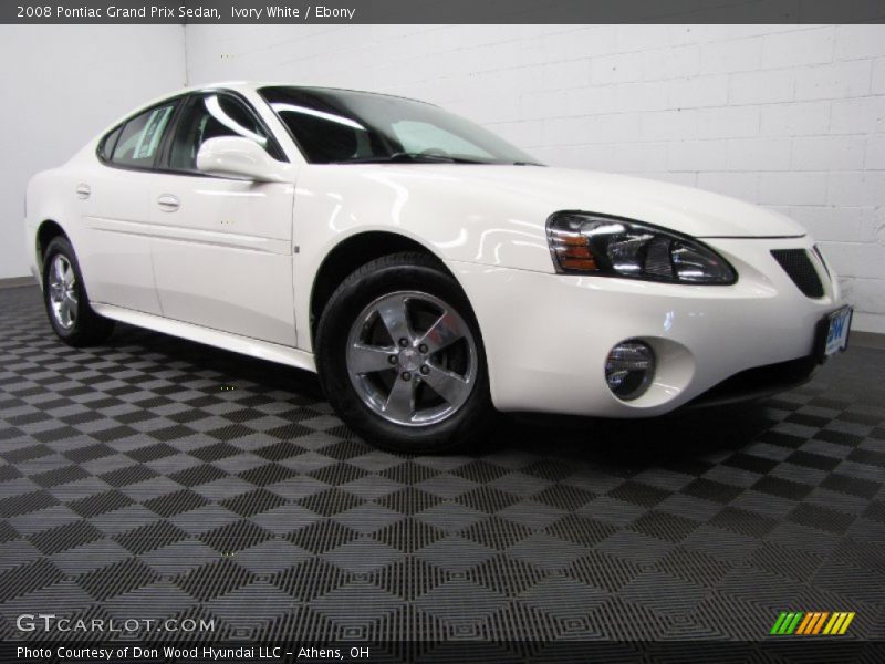 Ivory White / Ebony 2008 Pontiac Grand Prix Sedan