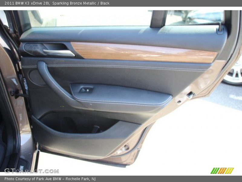 Sparkling Bronze Metallic / Black 2011 BMW X3 xDrive 28i