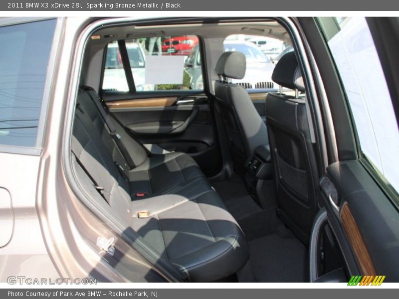 Sparkling Bronze Metallic / Black 2011 BMW X3 xDrive 28i