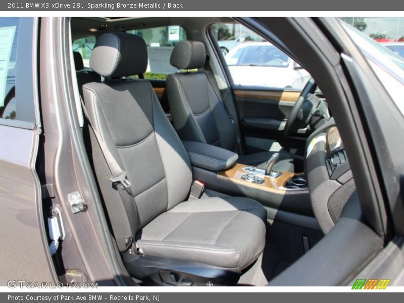 Sparkling Bronze Metallic / Black 2011 BMW X3 xDrive 28i