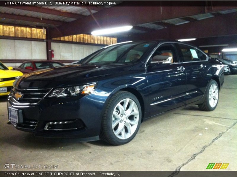 Blue Ray Metallic / Jet Black/Mojave 2014 Chevrolet Impala LTZ