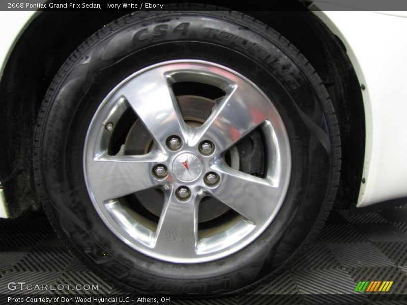 Ivory White / Ebony 2008 Pontiac Grand Prix Sedan