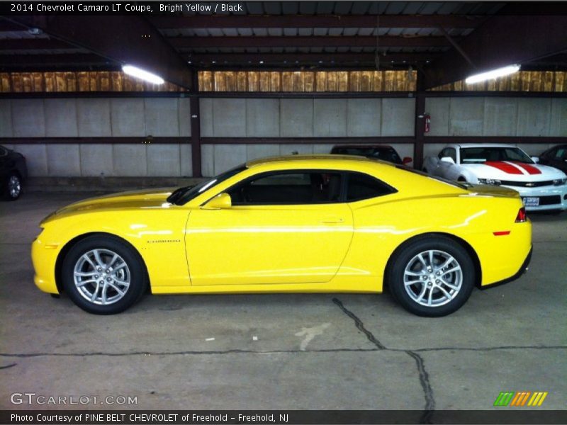 Bright Yellow / Black 2014 Chevrolet Camaro LT Coupe