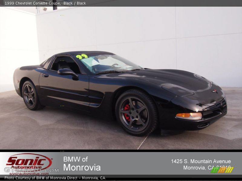 Black / Black 1999 Chevrolet Corvette Coupe