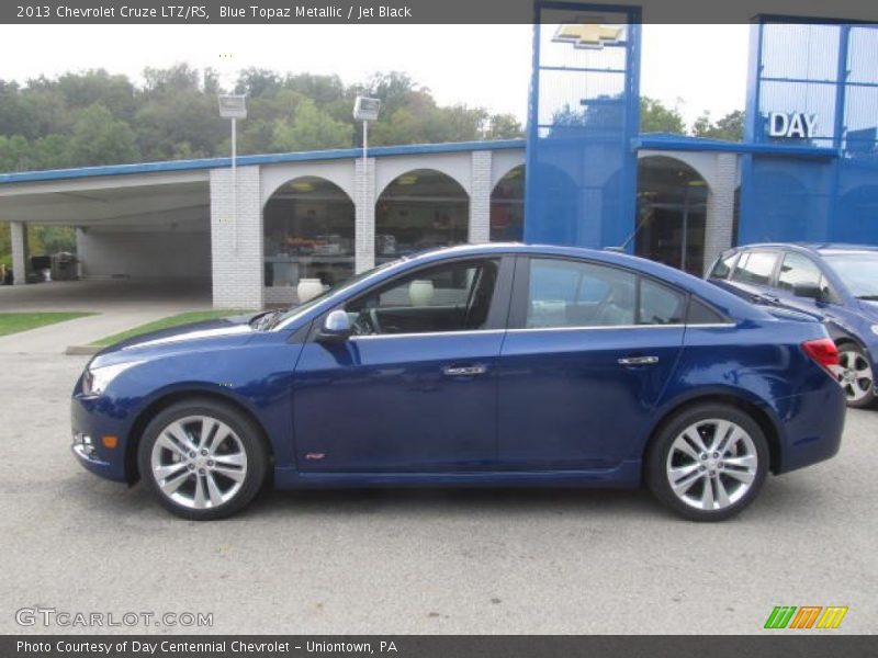 Blue Topaz Metallic / Jet Black 2013 Chevrolet Cruze LTZ/RS