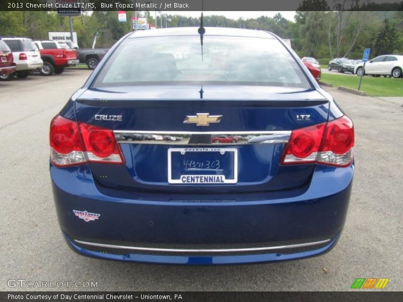 Blue Topaz Metallic / Jet Black 2013 Chevrolet Cruze LTZ/RS