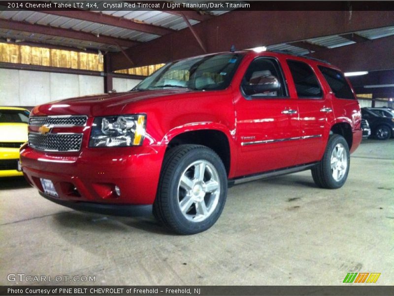 Crystal Red Tintcoat / Light Titanium/Dark Titanium 2014 Chevrolet Tahoe LTZ 4x4