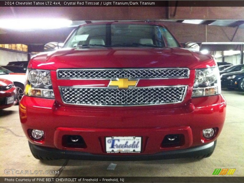 Crystal Red Tintcoat / Light Titanium/Dark Titanium 2014 Chevrolet Tahoe LTZ 4x4