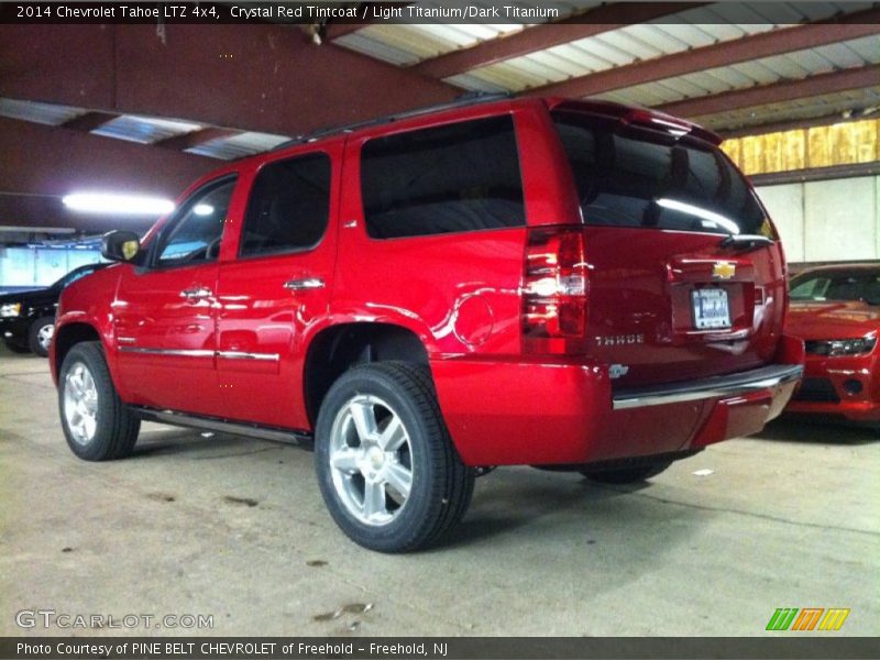 Crystal Red Tintcoat / Light Titanium/Dark Titanium 2014 Chevrolet Tahoe LTZ 4x4