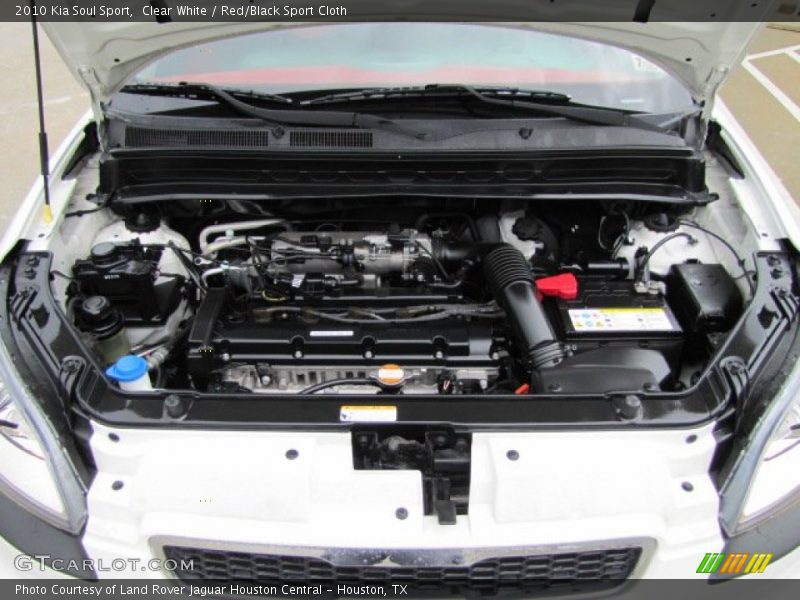 Clear White / Red/Black Sport Cloth 2010 Kia Soul Sport