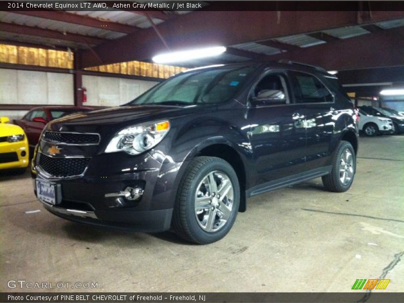 Ashen Gray Metallic / Jet Black 2014 Chevrolet Equinox LTZ AWD